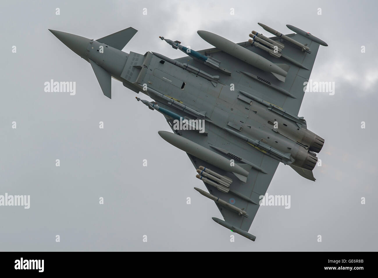 Eurofighter Typhoon display at The Royal International Air Tattoo RAF Fairford Stock Photo