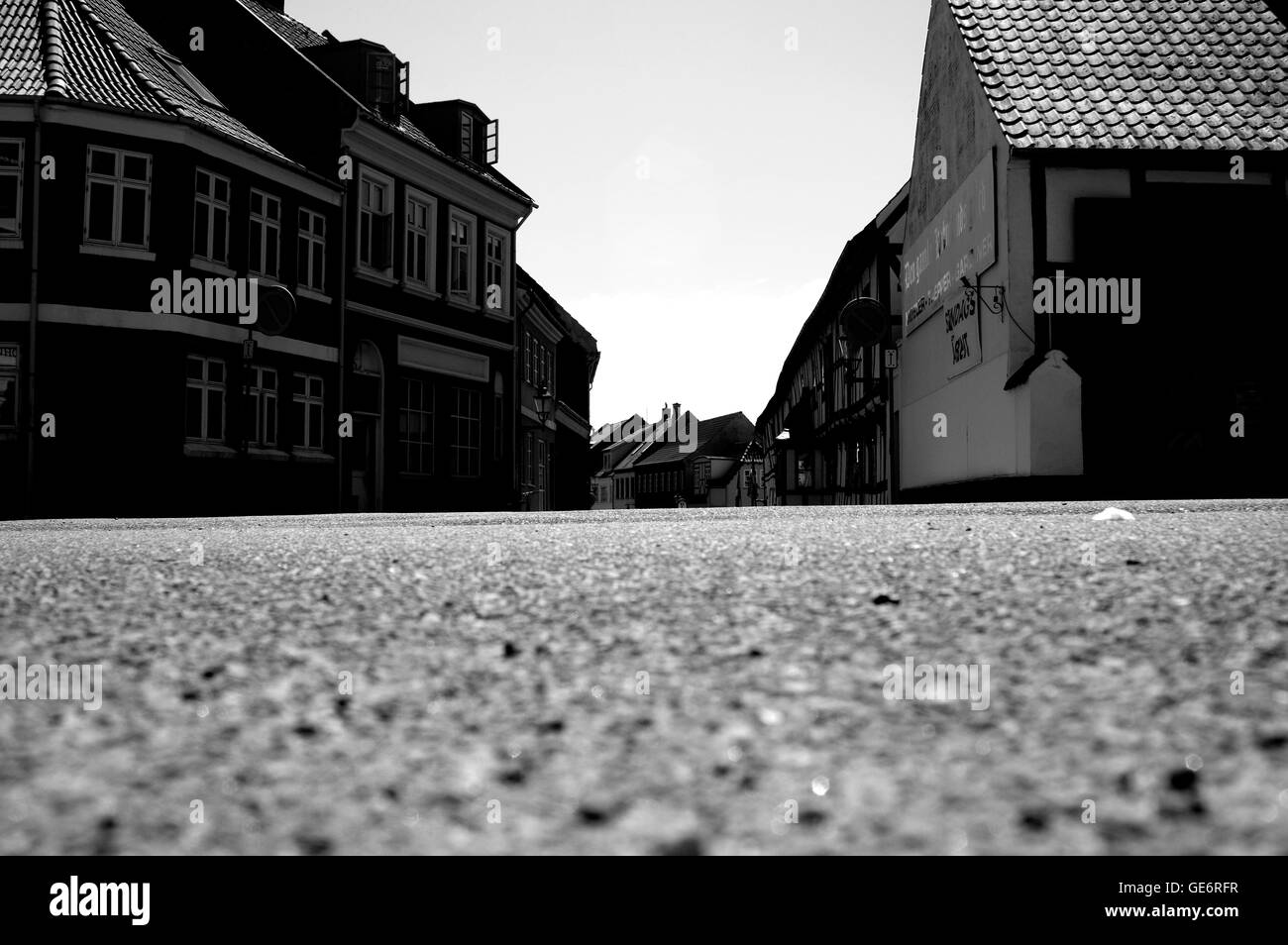 Road areal view Black and White Stock Photos & Images - Alamy