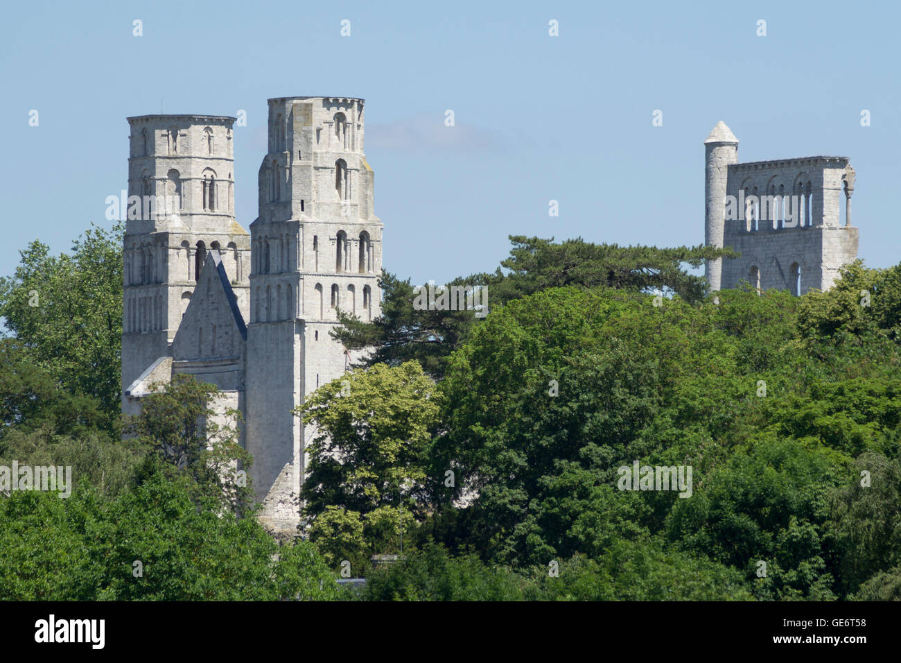 Jumièges Abbey in Normandy, France Stock Photo