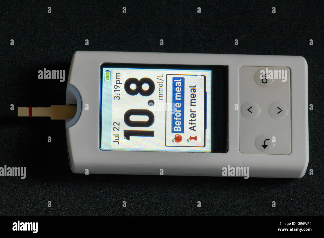 Blood Glucose Meter Stock Photo