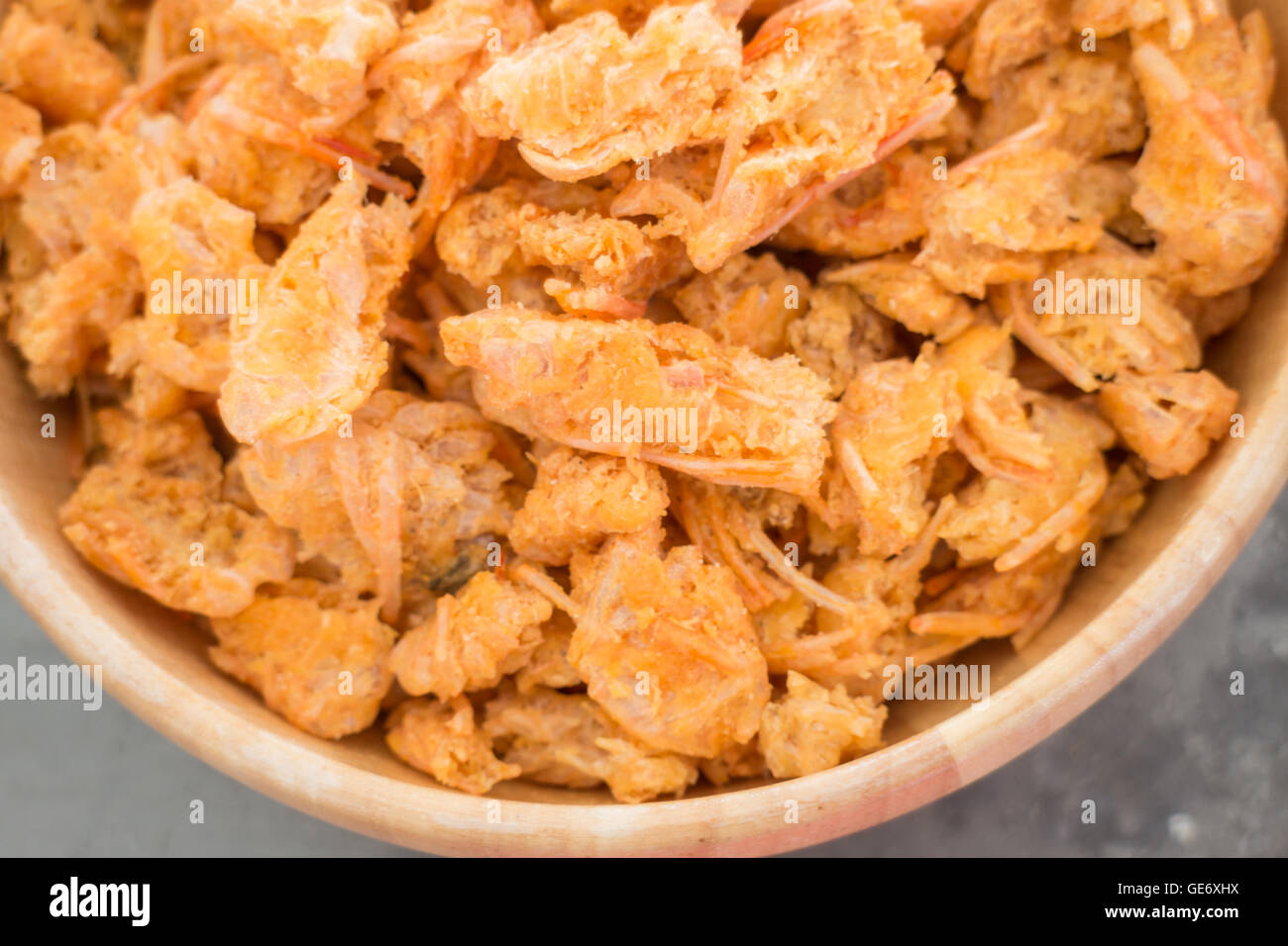 Fried crispy shrimp head snack, stock photo Stock Photo Alamy