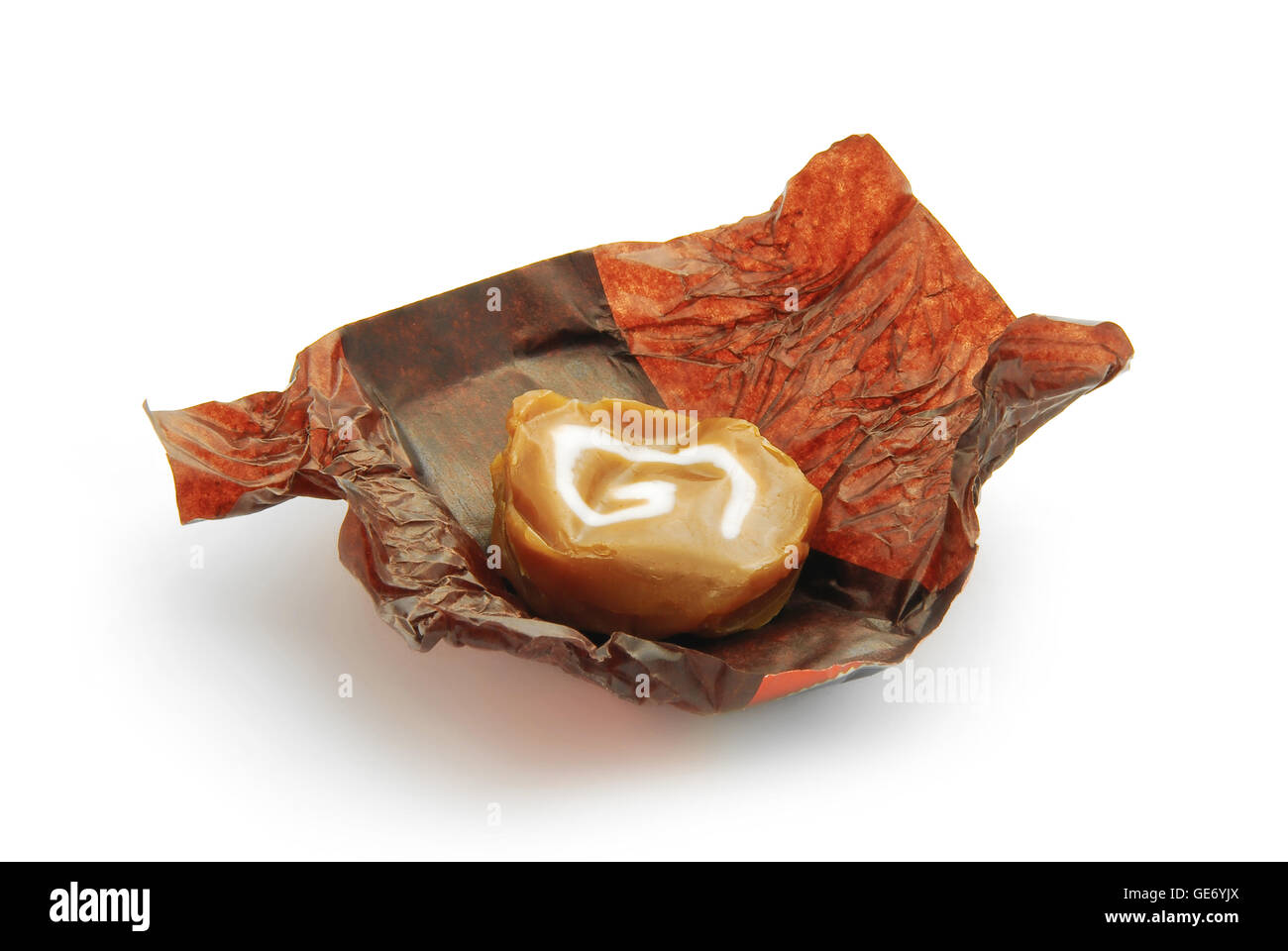 candy caramel in wrapping Stock Photo Alamy