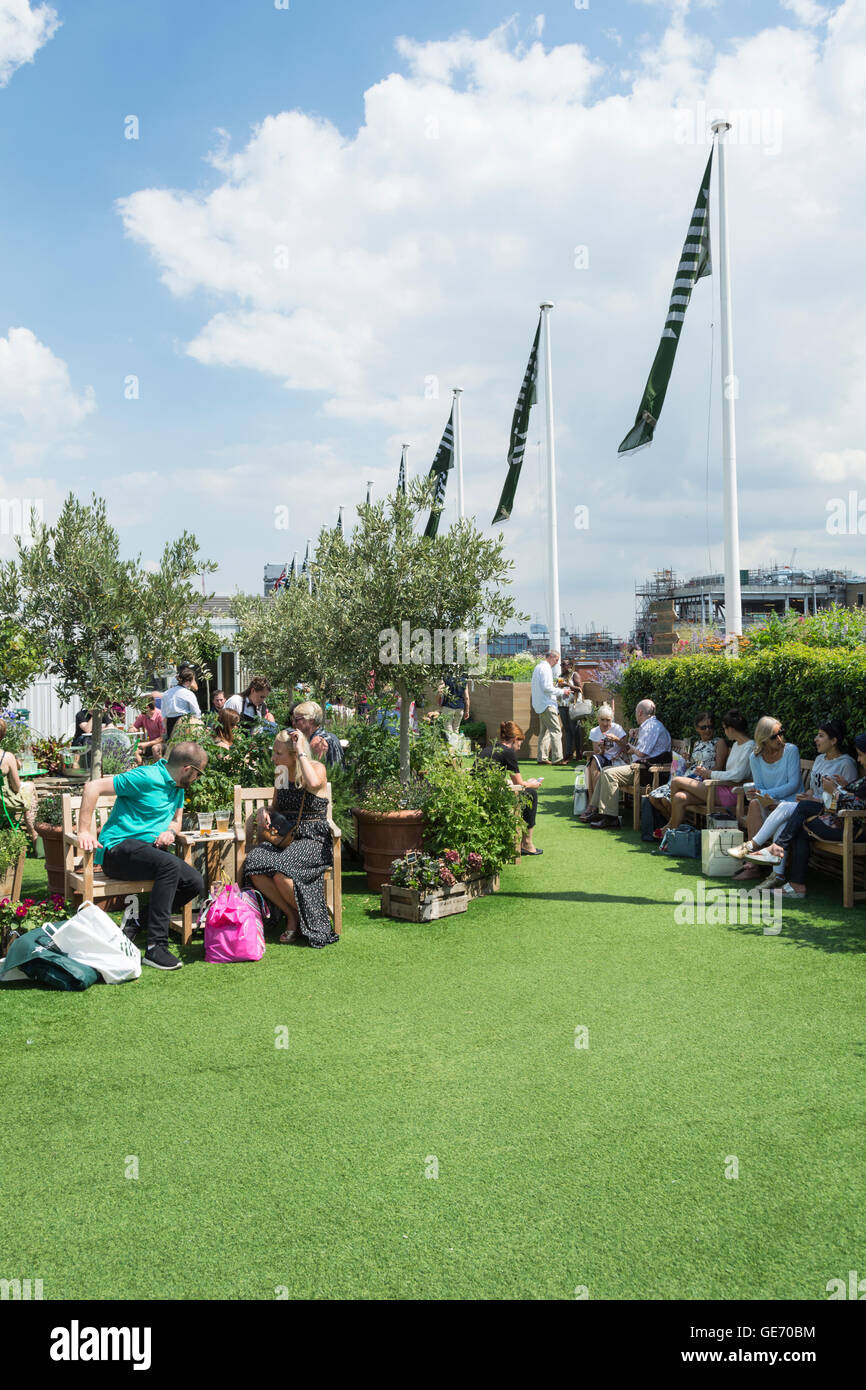 The rooftop of the John Lewis department store on Oxford Street has