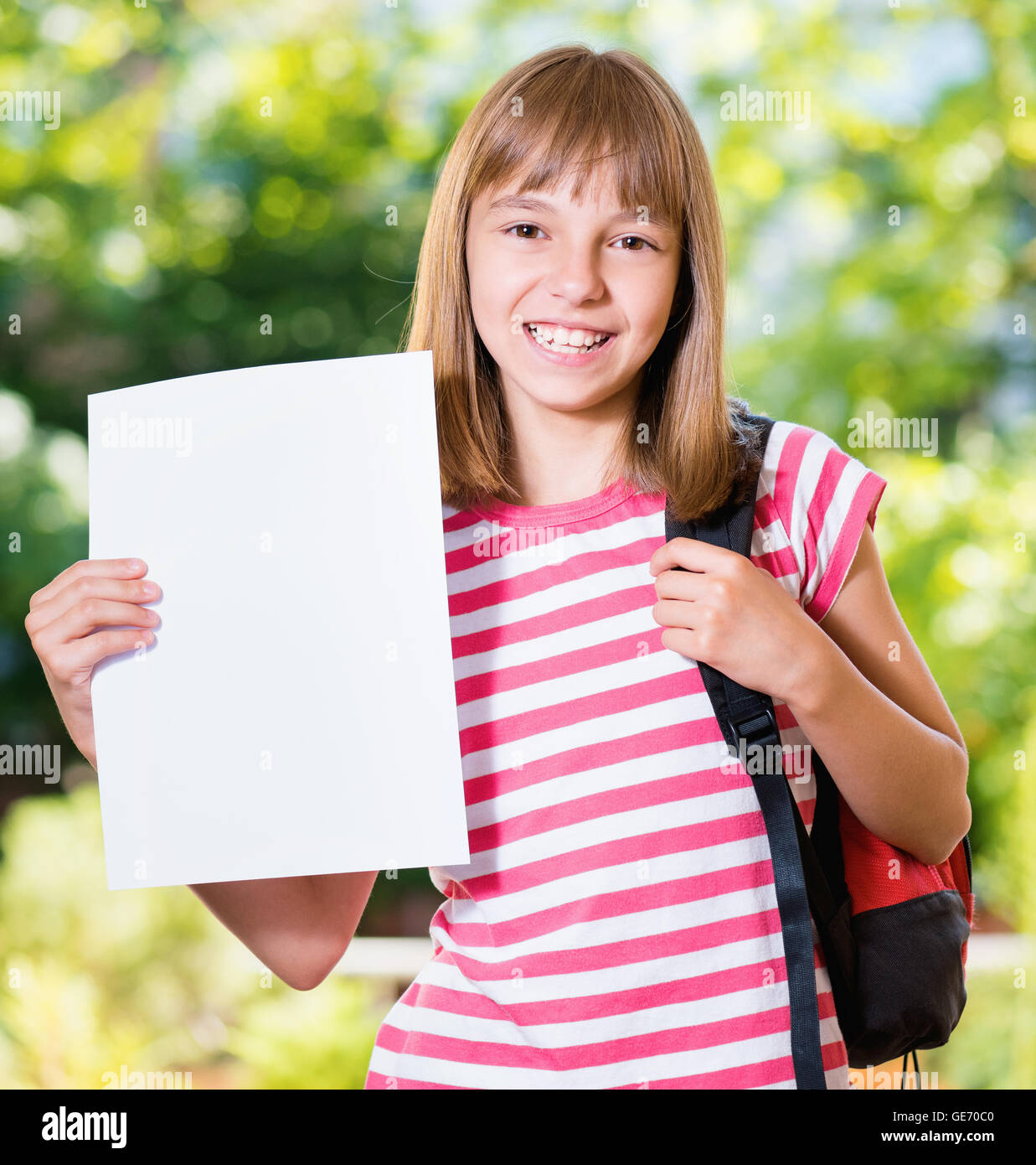 Girl back to school Stock Photo Alamy