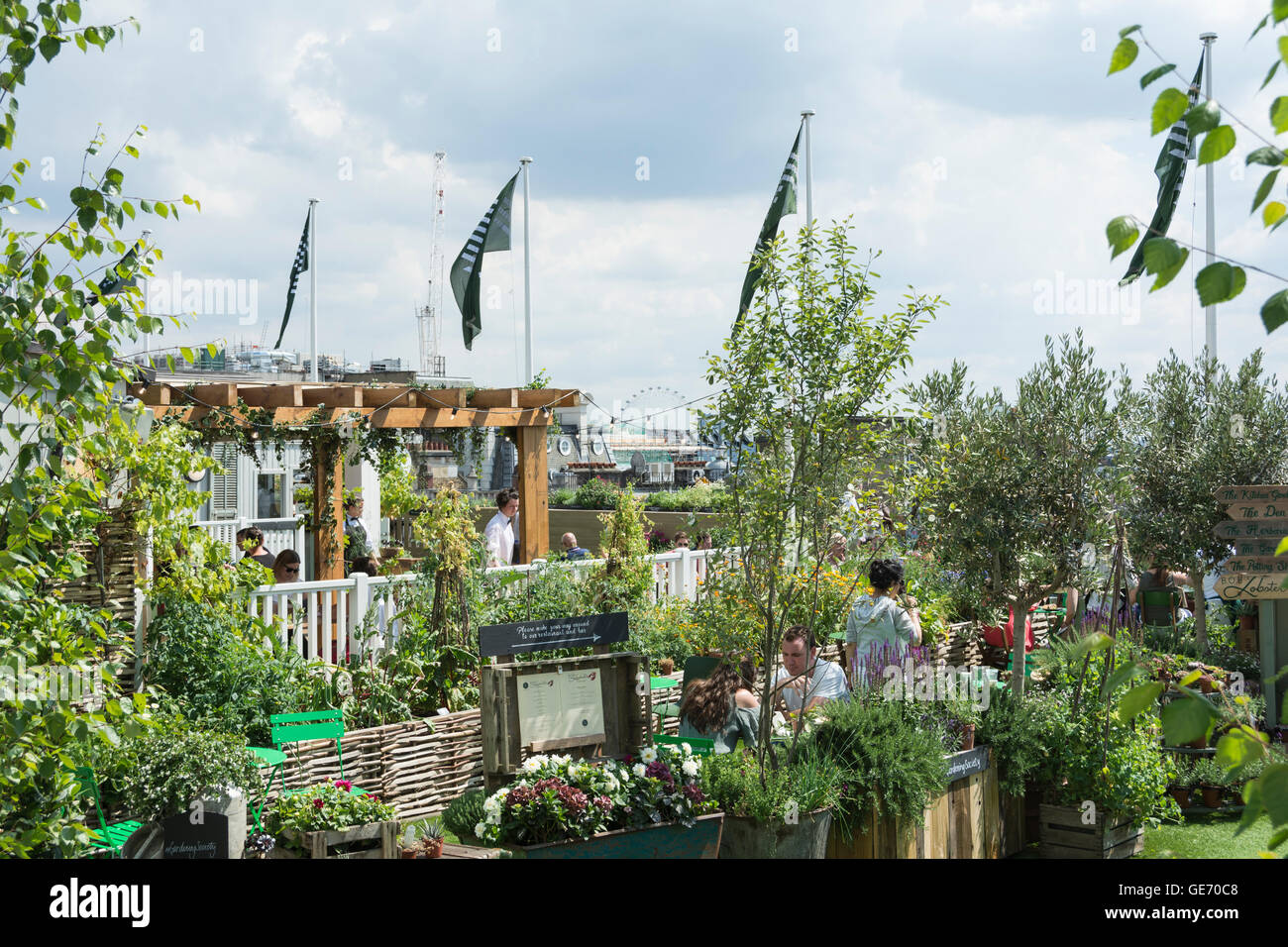 The rooftop of the John Lewis department store on Oxford Street has