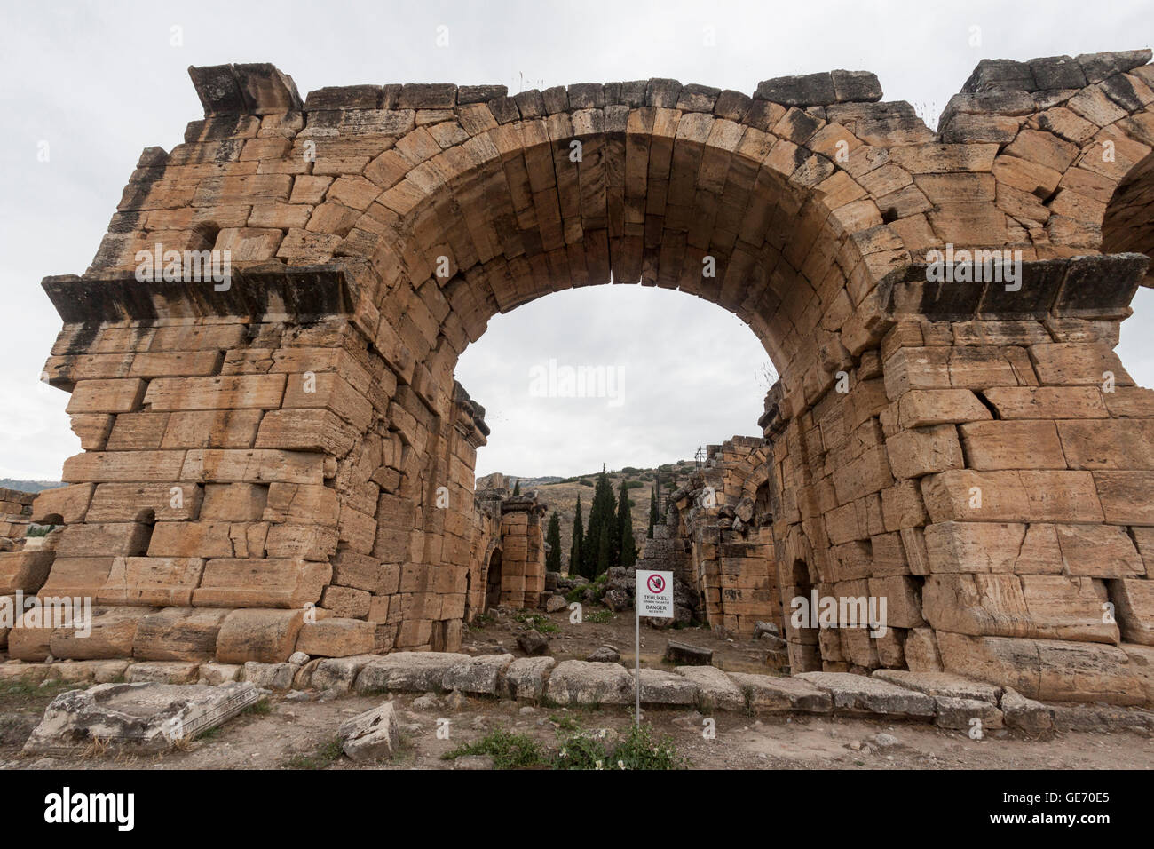 Hierapolis Pamukkale Ruins Turkey Stock Photo - Alamy