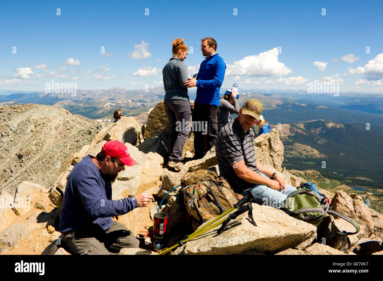 Summit for climbers hi-res stock photography and images - Alamy