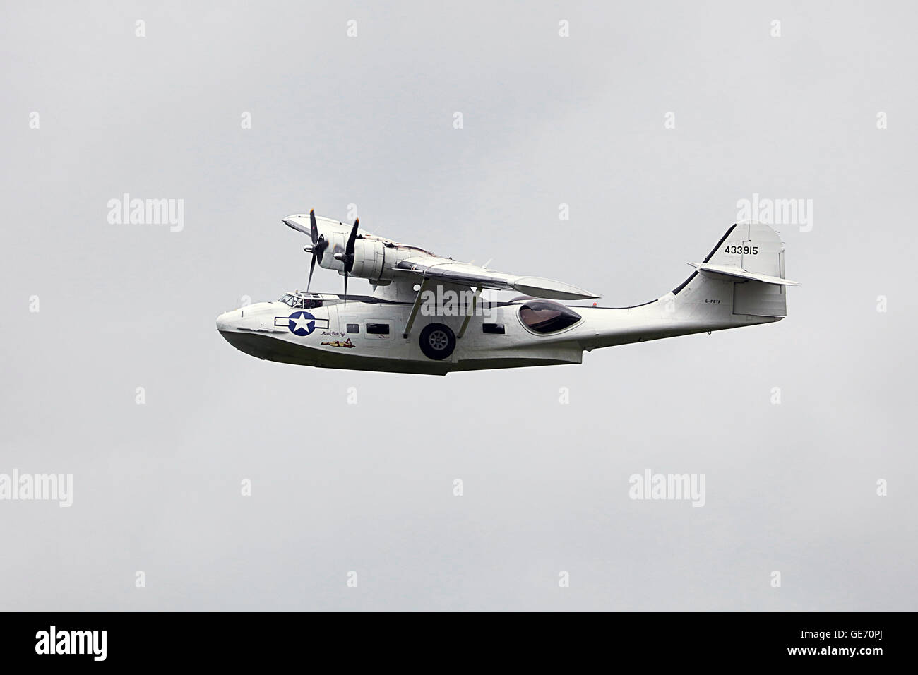 The Catalina flying boat at Scotland's Airshow. UK Stock Photo