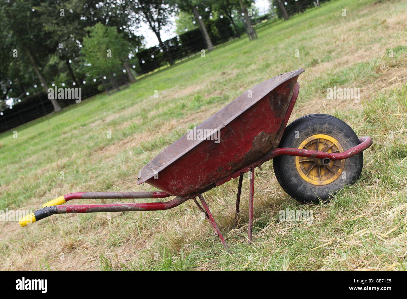 Traditional wheelbarrow gardening festival camping material