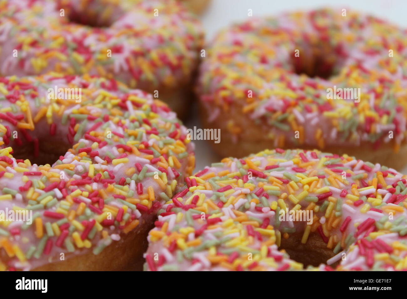Donut, doughnut, confectionary, chanukah, bakery, sweet dessert Stock Photo