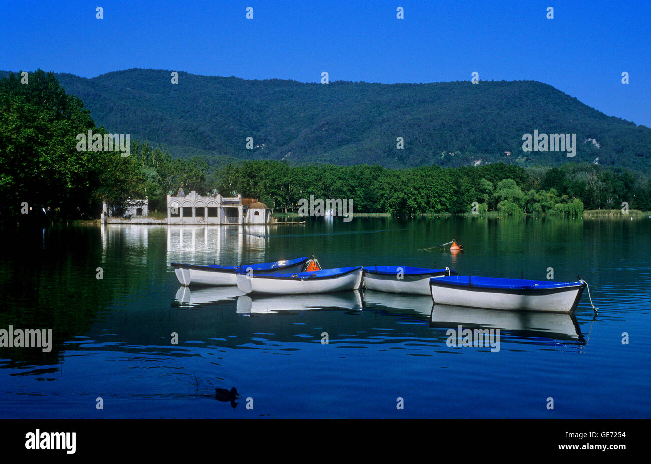 Banyoles lake. Banyoles. Spain Stock Photo