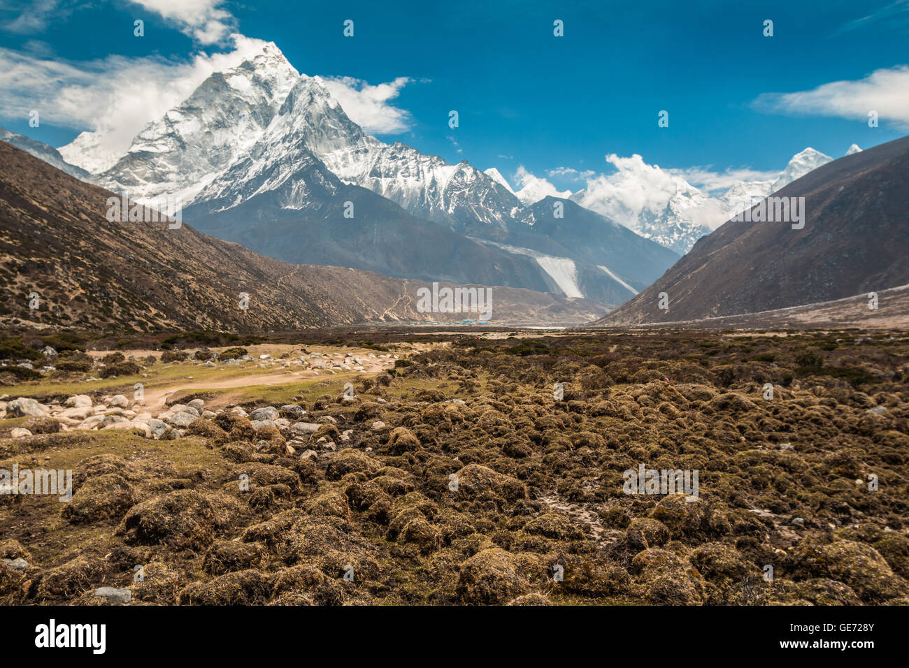 Himalayan mountains in Nepal Stock Photo