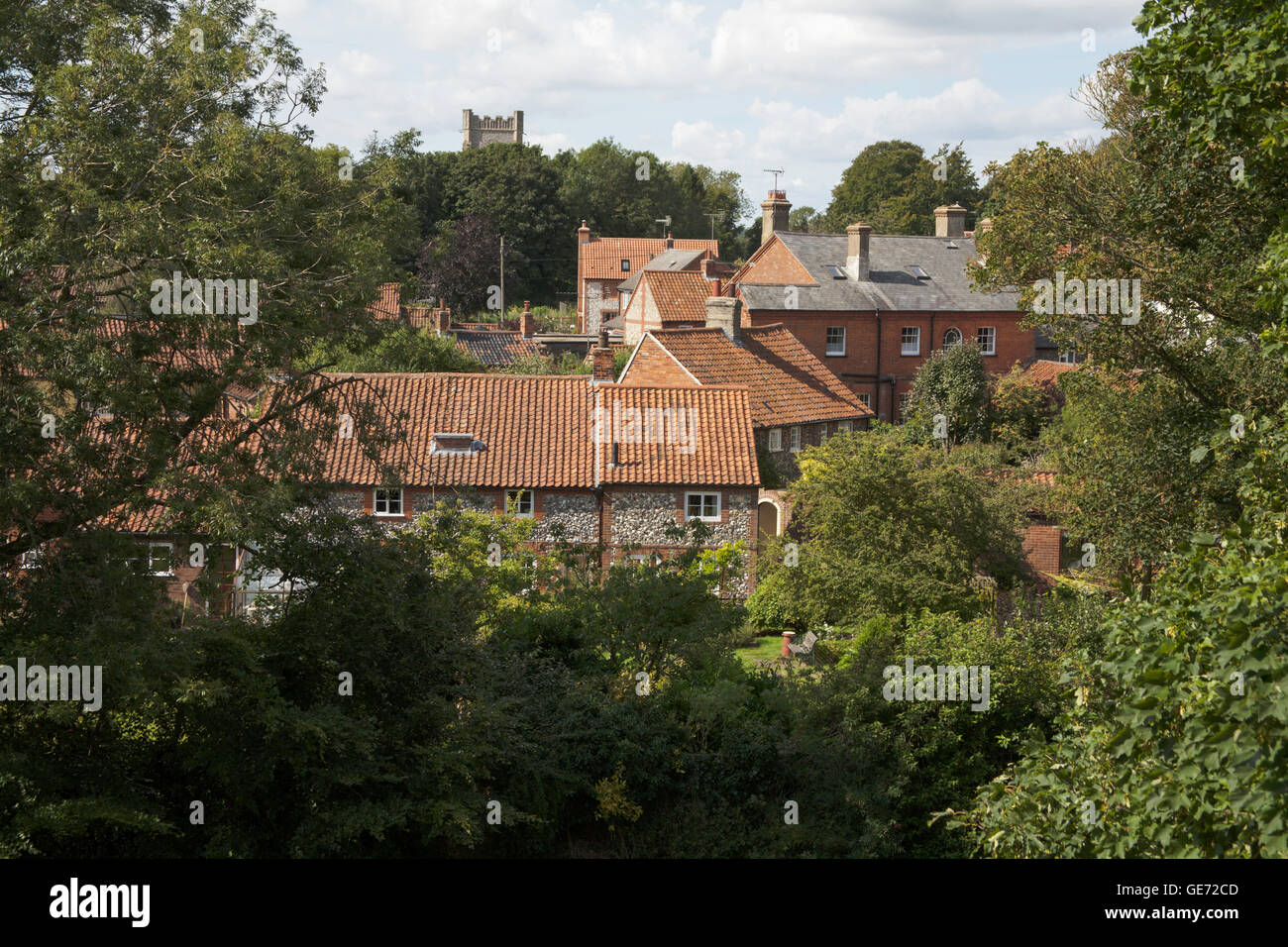 Castle Acre Village Norfolk England Stock Photo Alamy