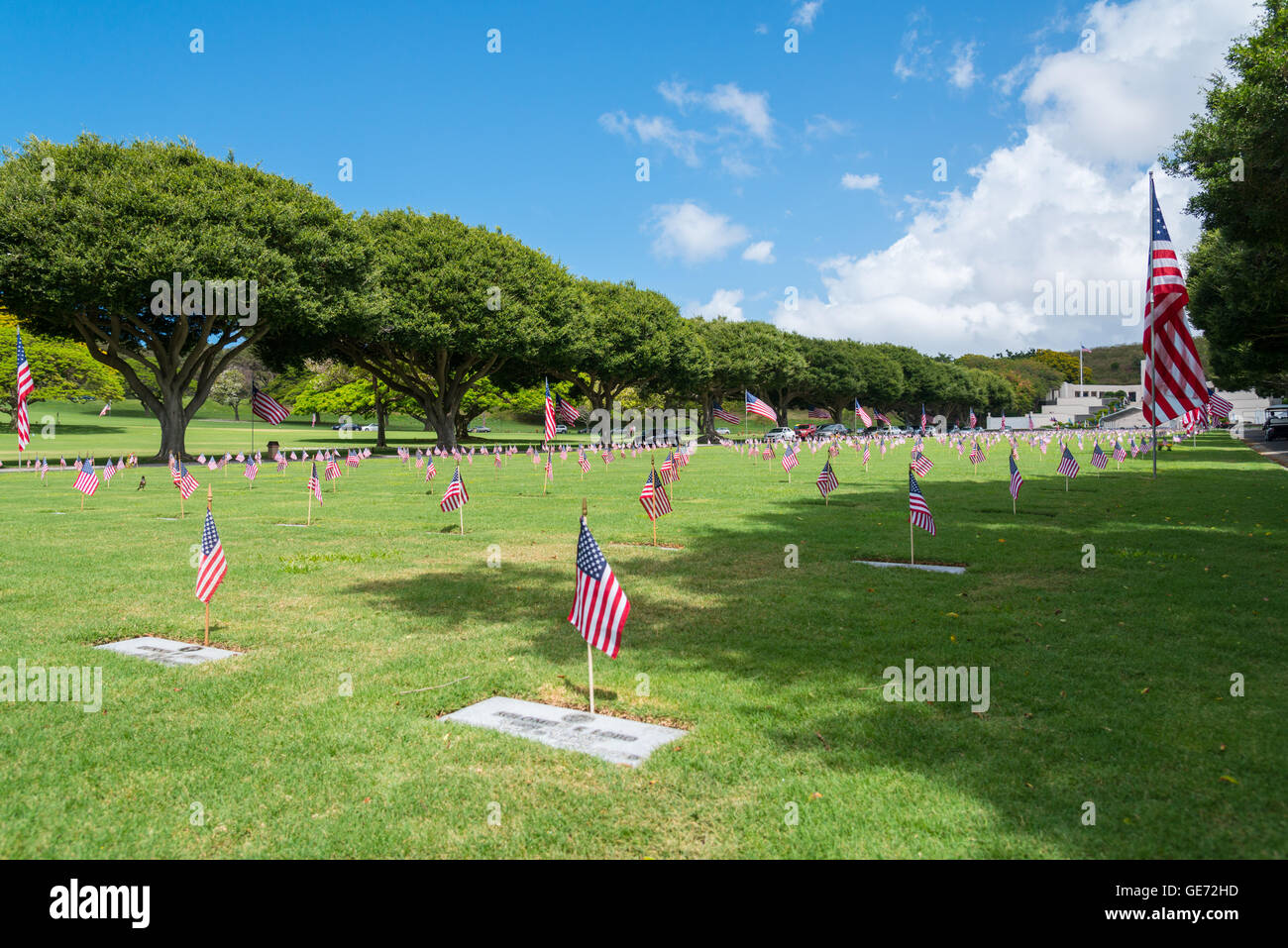 Punchbowl National Memorial Cemetery of the Pacific Stock Photo Alamy