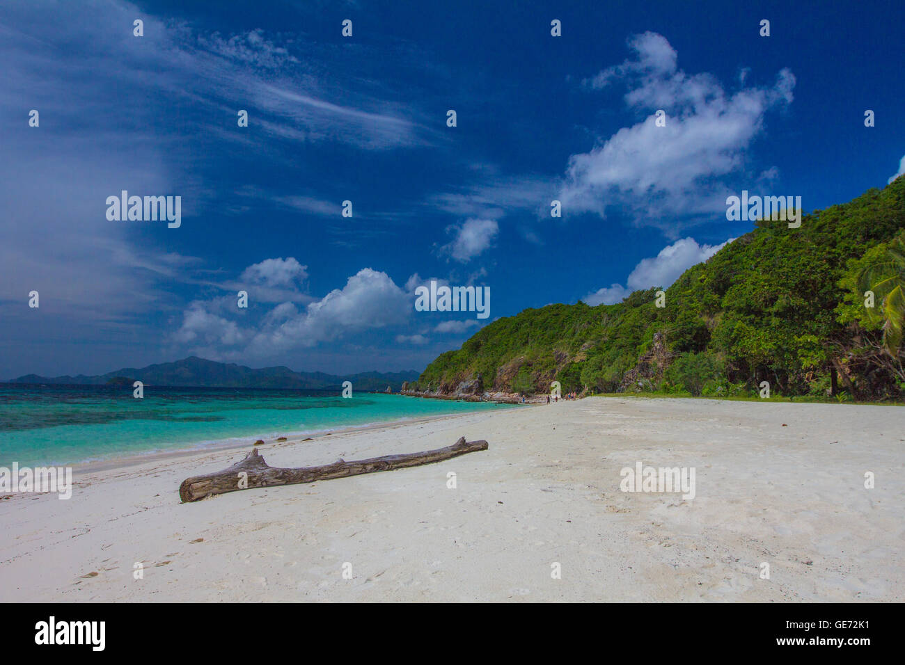 Beach in Palawan Island Philippines Stock Photo