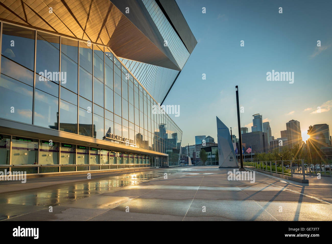 US Bank Stadium - Minnesota Vikings - Minneapolis Stock Photo