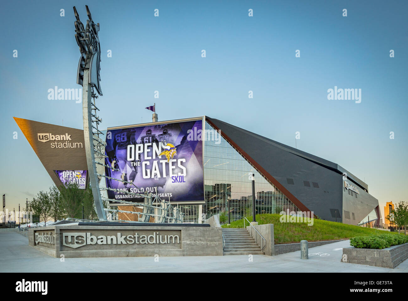 US Bank Stadium - Minnesota Vikings - Minneapolis Stock Photo