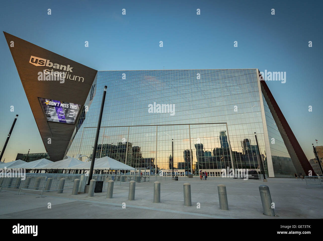 US Bank Stadium - Minnesota Vikings - Minneapolis Stock Photo