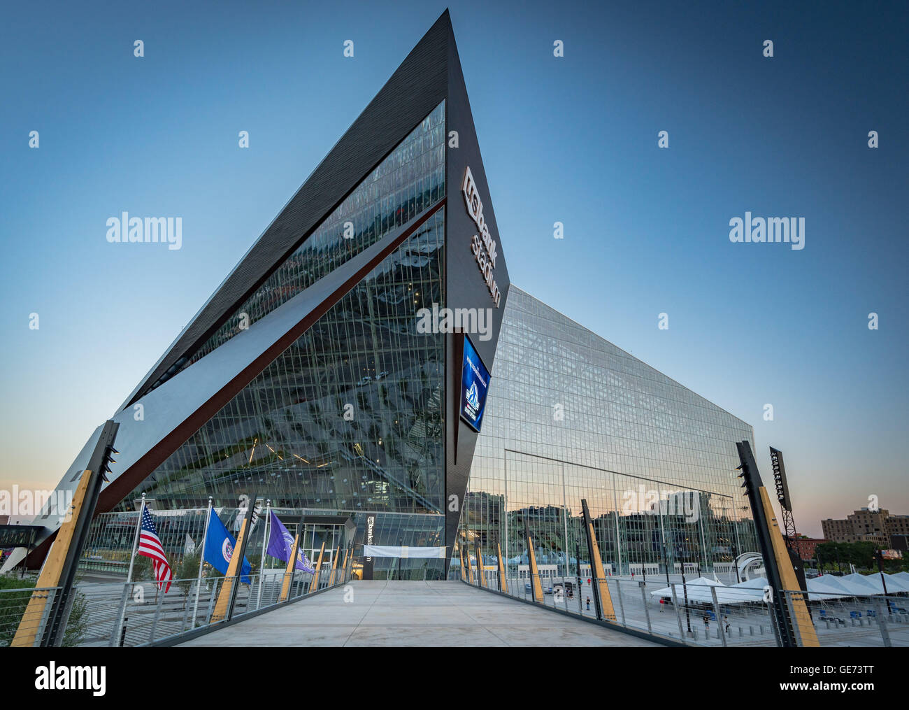 US Bank Stadium - Minnesota Vikings - Minneapolis Stock Photo