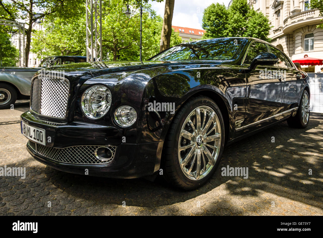 BERLIN JUNE 05, 2016 Fullsize luxury car Bentley Mulsanne. Classic