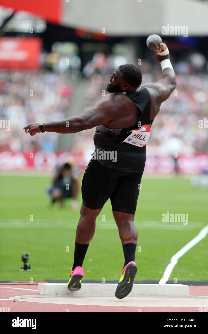 Darrell HILL competing n the Shot Put at the IAAF Diamond League