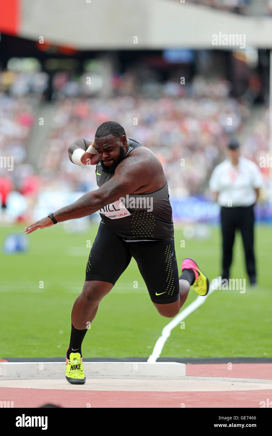 Darrell HILL competing n the Shot Put at the IAAF Diamond League