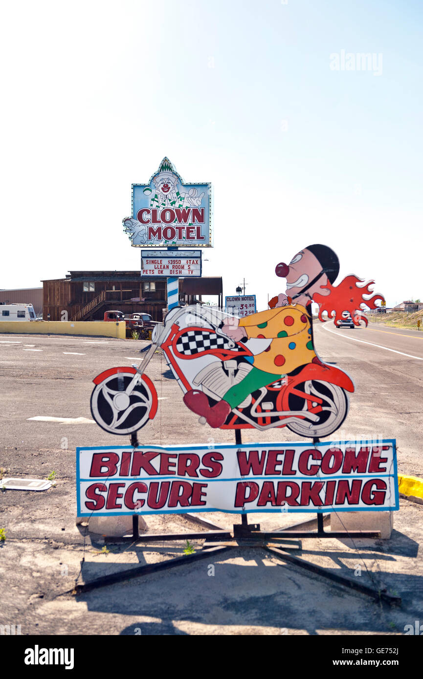 The Clown Motel in Tonopah Nevada Stock Photo