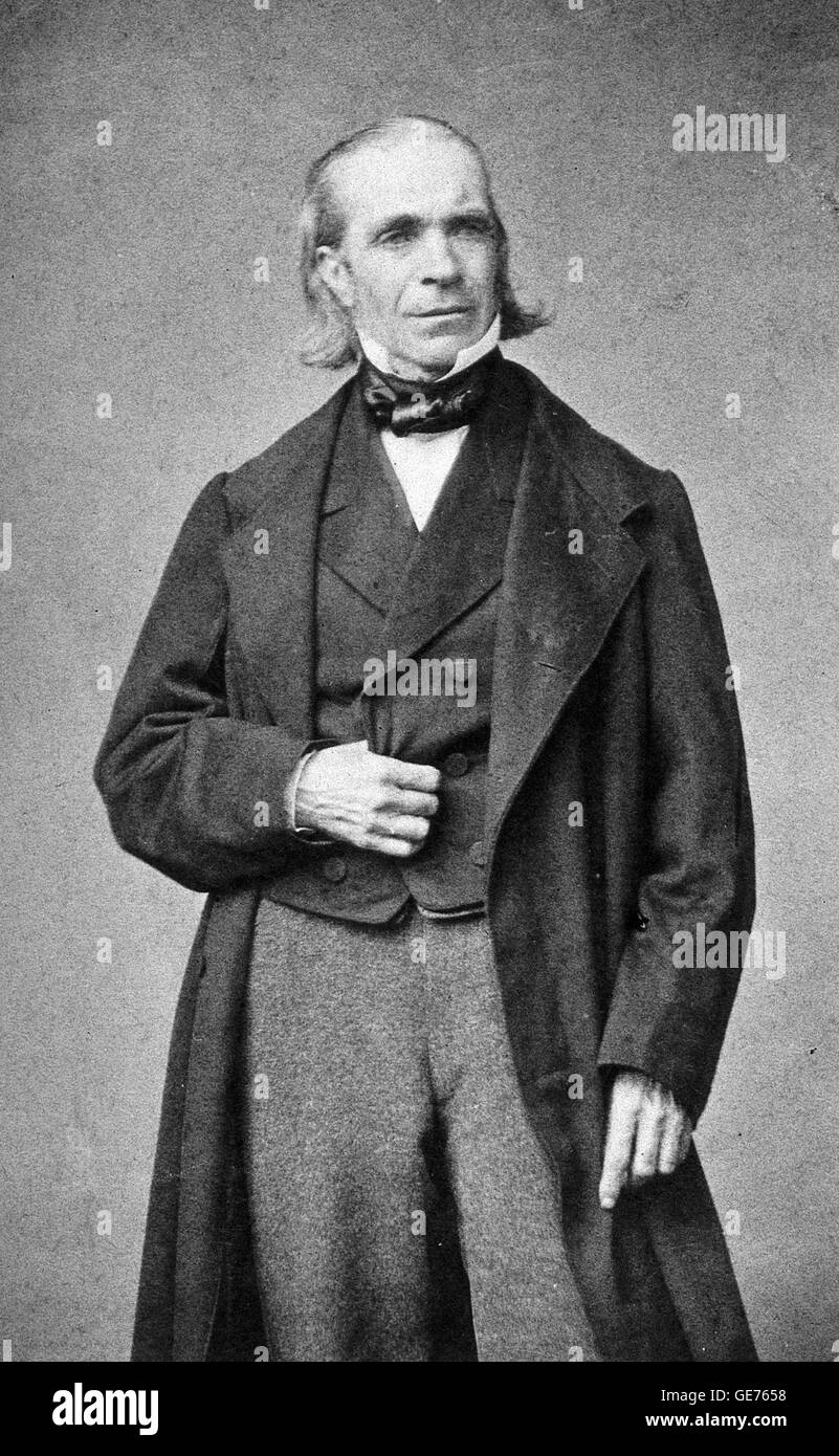 ALFRED-ARMAND-LOUIS-MARIE VELPEAU (1795-1867) French surgeon about 1850. Photo Pierre Petit Stock Photo