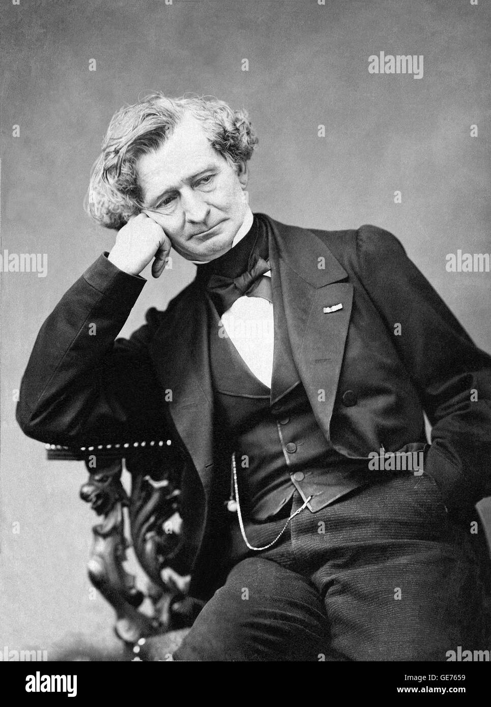 HECTOR BERLIOZ (1803-1869) French Romantic. Photo Pierre Petit about 1863 Stock Photo