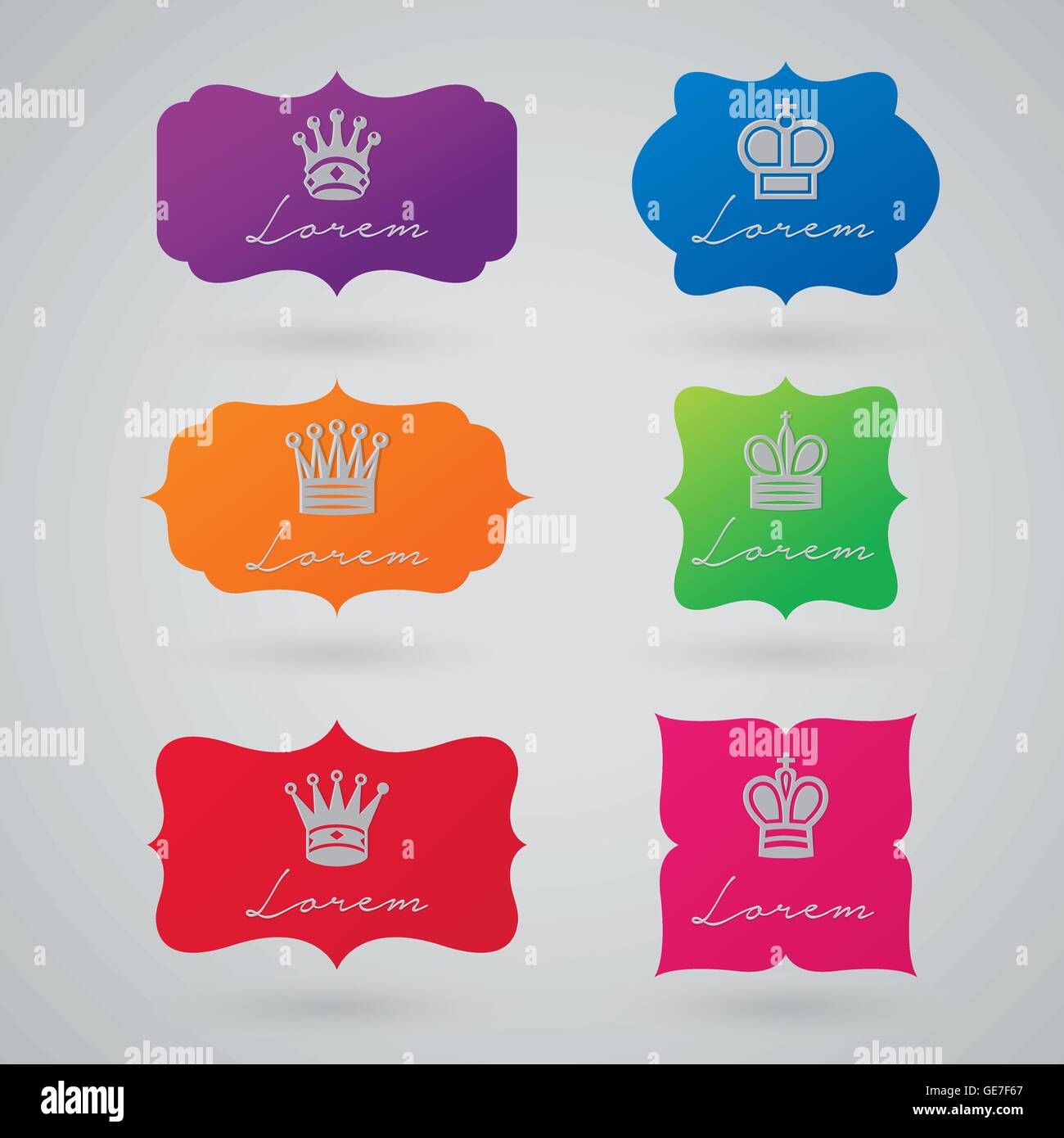 Set of flat icons Stock Vector Image & Art - Alamy