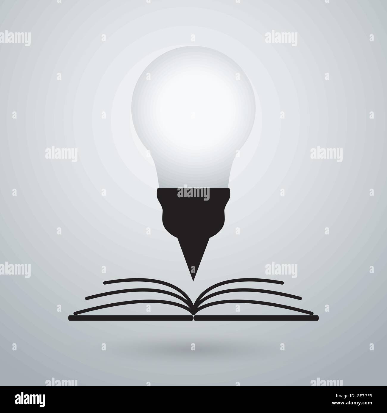 Open book icons abstract hi-res stock photography and images - Alamy