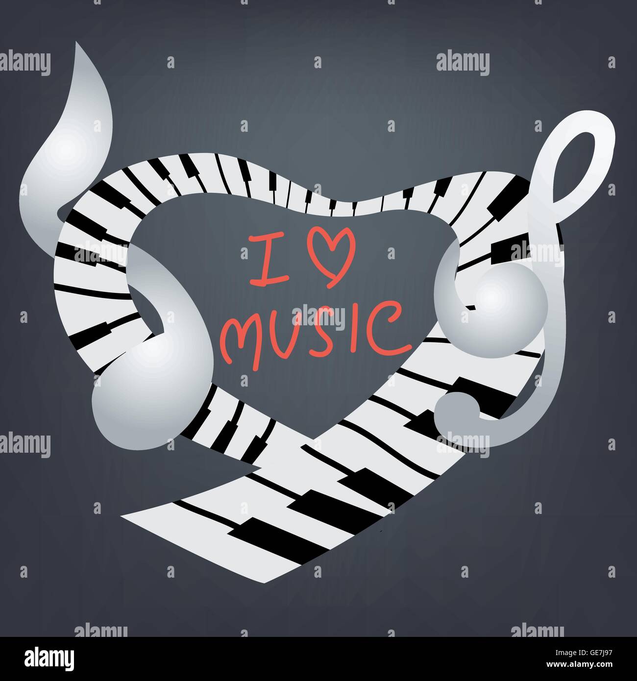 Illustration of a music icon Stock Vector Image & Art - Alamy
