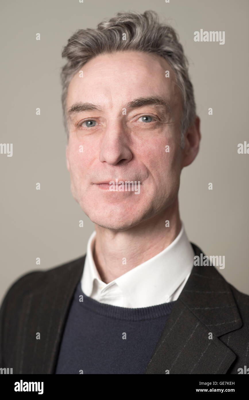 Portraits, head shots and profile shots of man in smart casual clothes Stock Photo