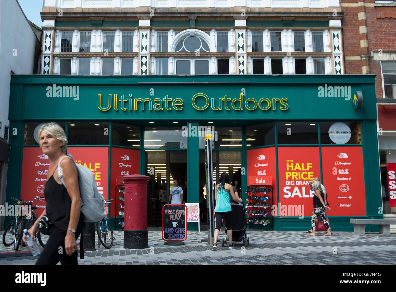 exterior of a branch of the nationwide retailer ultimate outdoors in