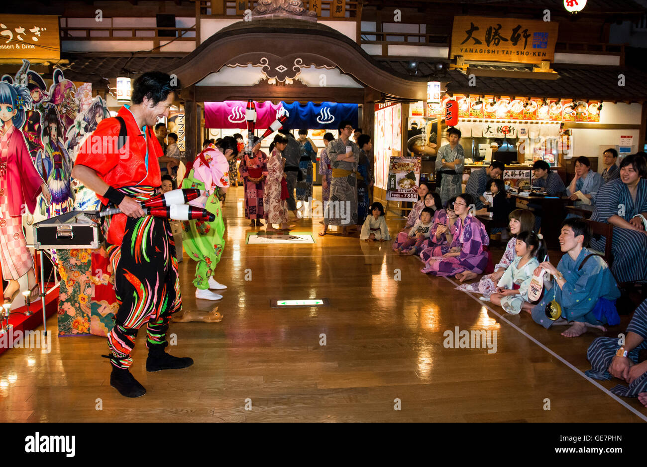Ooedo Onsen Monogatari is a lavish hot spring theme park in Odaiba, Tokyo Stock Photo Alamy