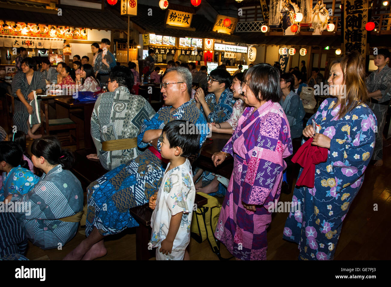 Ooedo Onsen Monogatari is a lavish hot spring theme park in Odaiba, Tokyo Stock Photo Alamy
