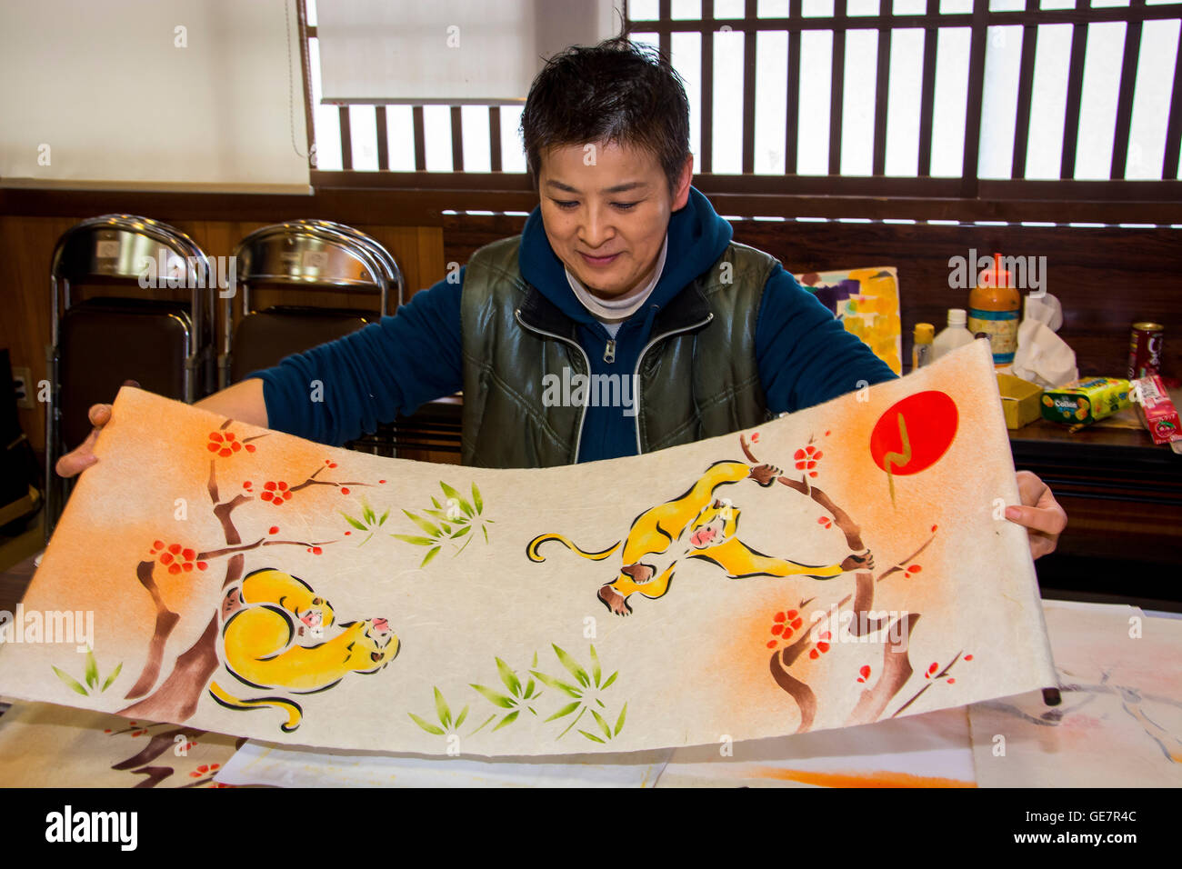 450 year old japanese village making paper hi-res stock photography and ...