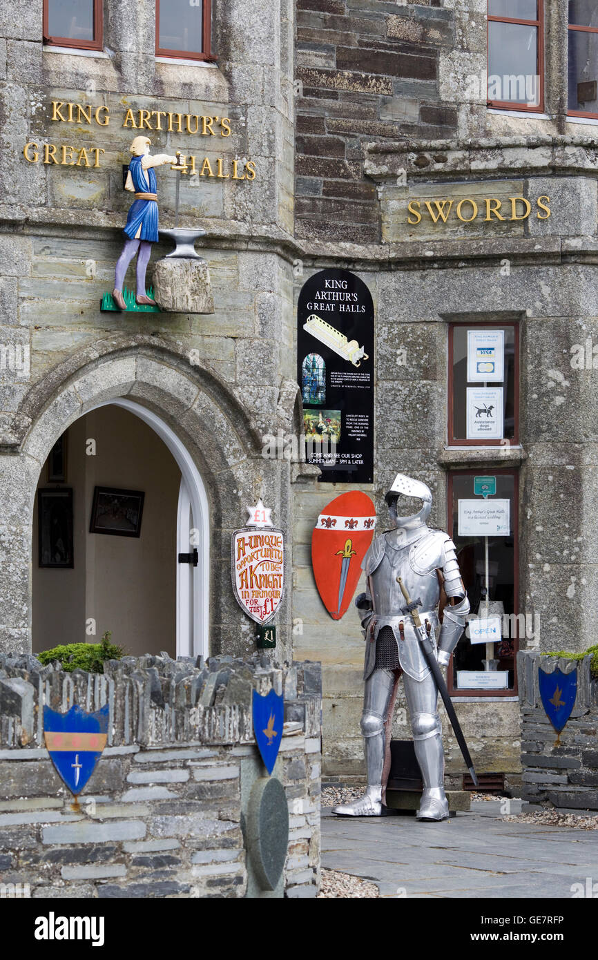 King Arthur's great halls, Tintagel Stock Photo