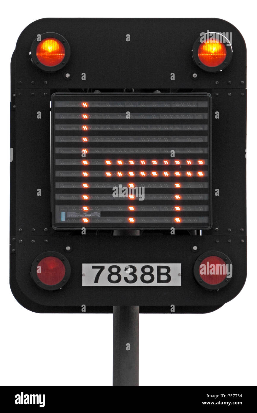 Motorway matrix sign hi-res stock photography and images - Alamy