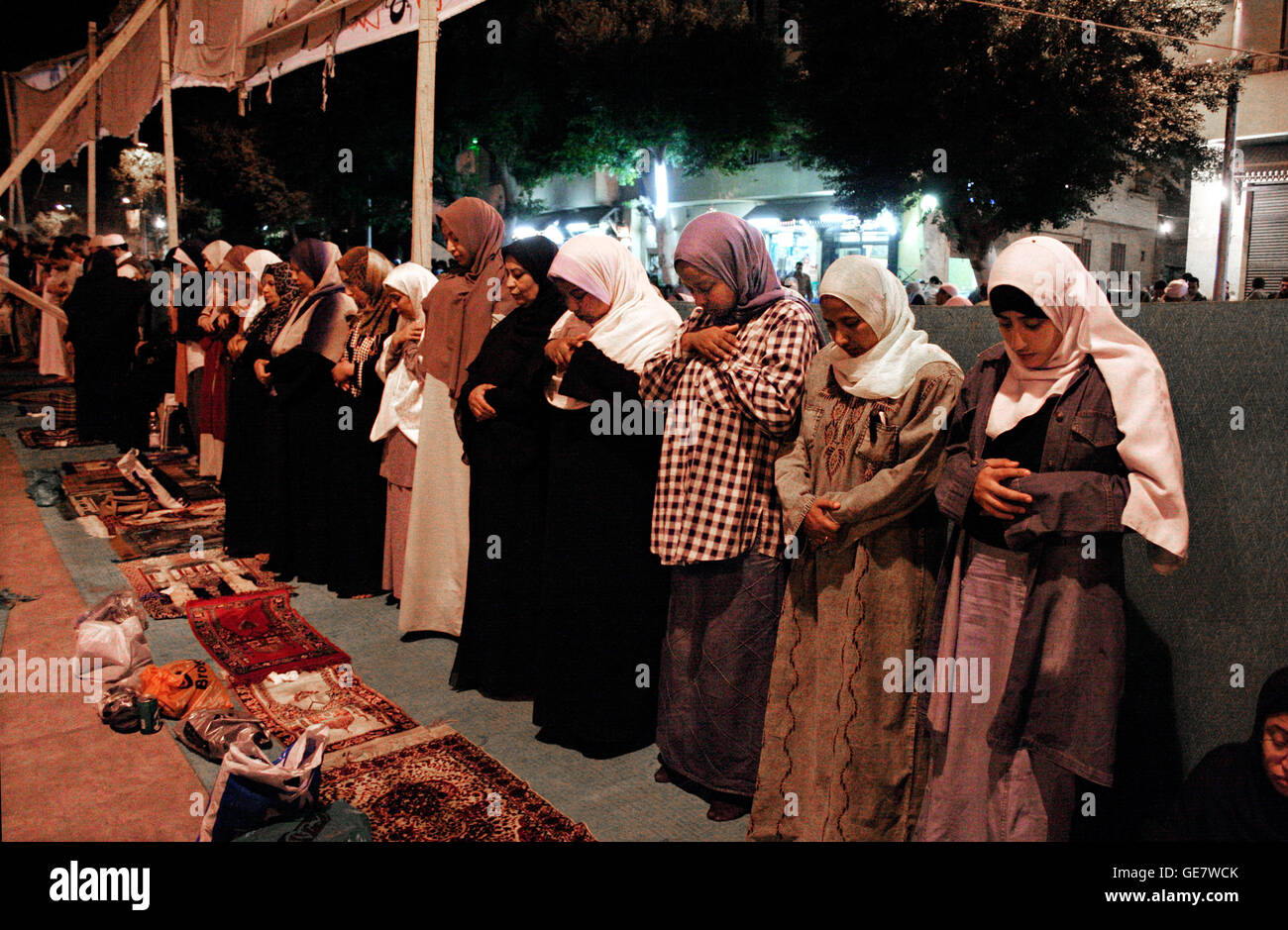 Islam Egypt Cairo Amr Ibn Al As Mosque Leilet al Qadr during the