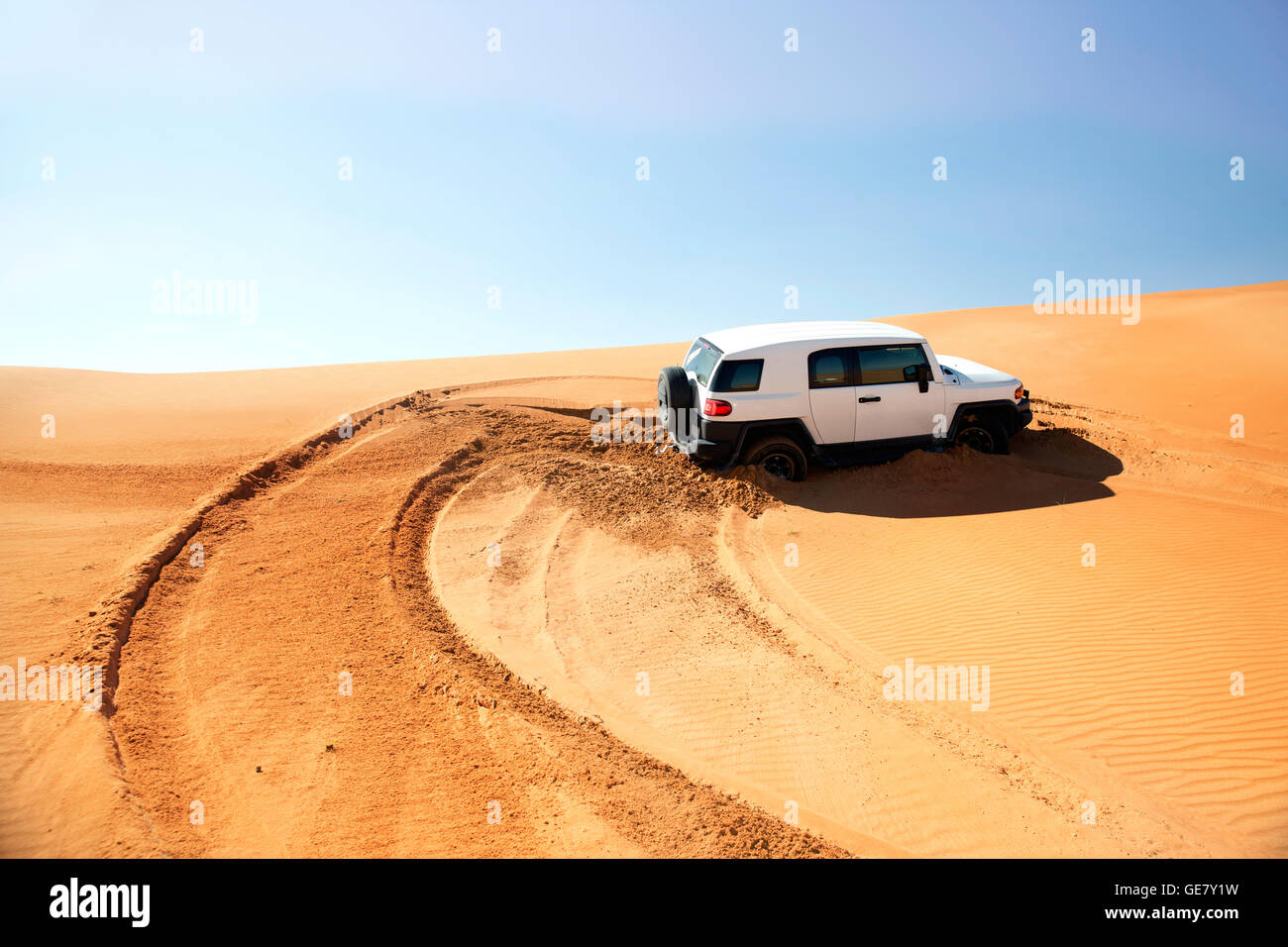 4x4 drifting on desert Stock Photo - Alamy