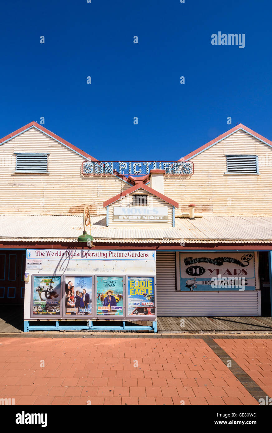 Detail of the historic Sun Picture Gardens outdoor cinema, Carnarvon St, Broome, Kimberley