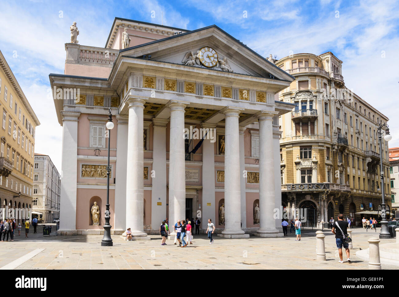 The Palazzo della Borsa Vecchia, Piazza della Borsa, Trieste, Italy Stock  Photo - Alamy