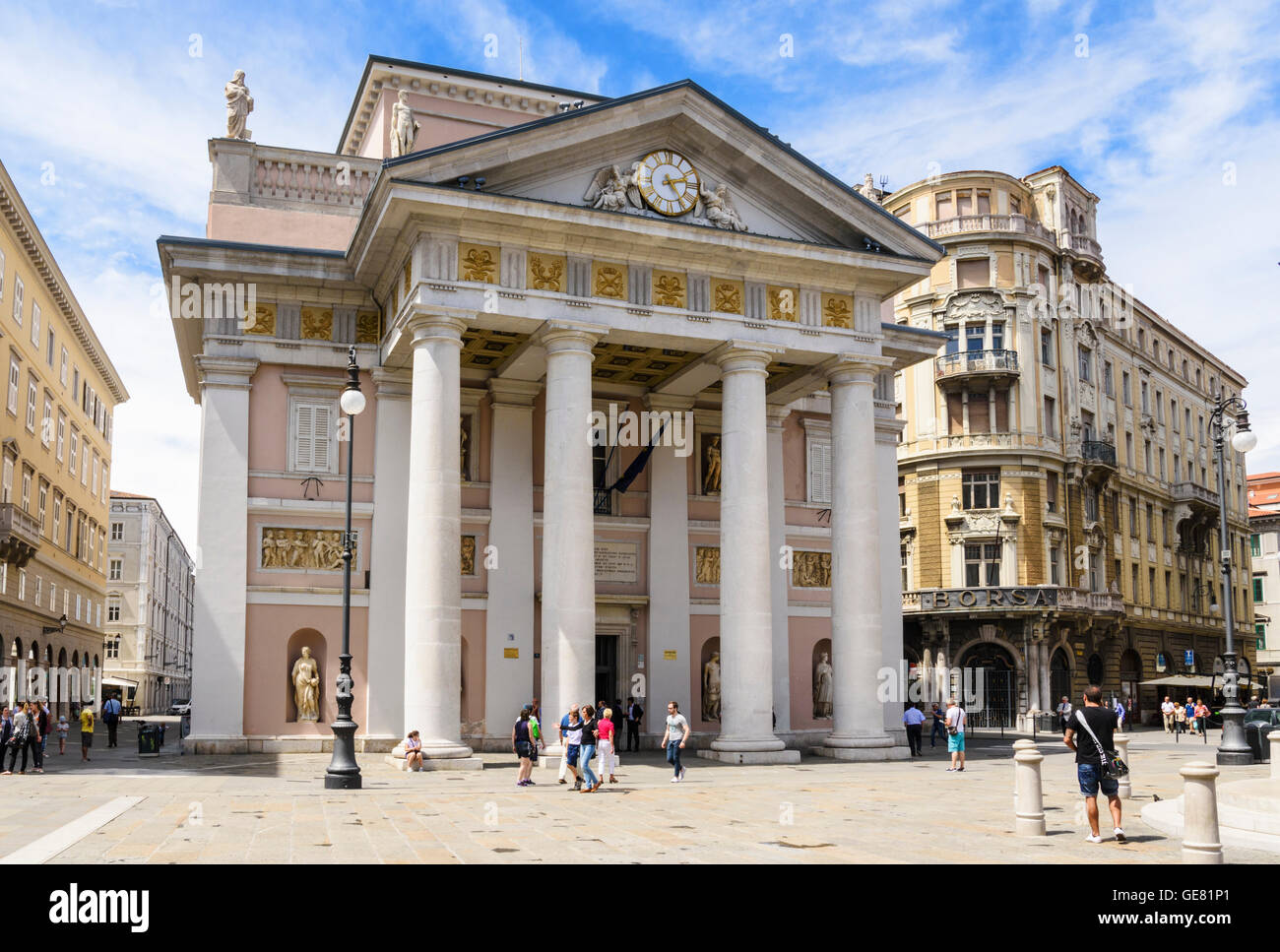 The Palazzo della Borsa Vecchia, Piazza della Borsa, Trieste, Italy Stock Photo Alamy
