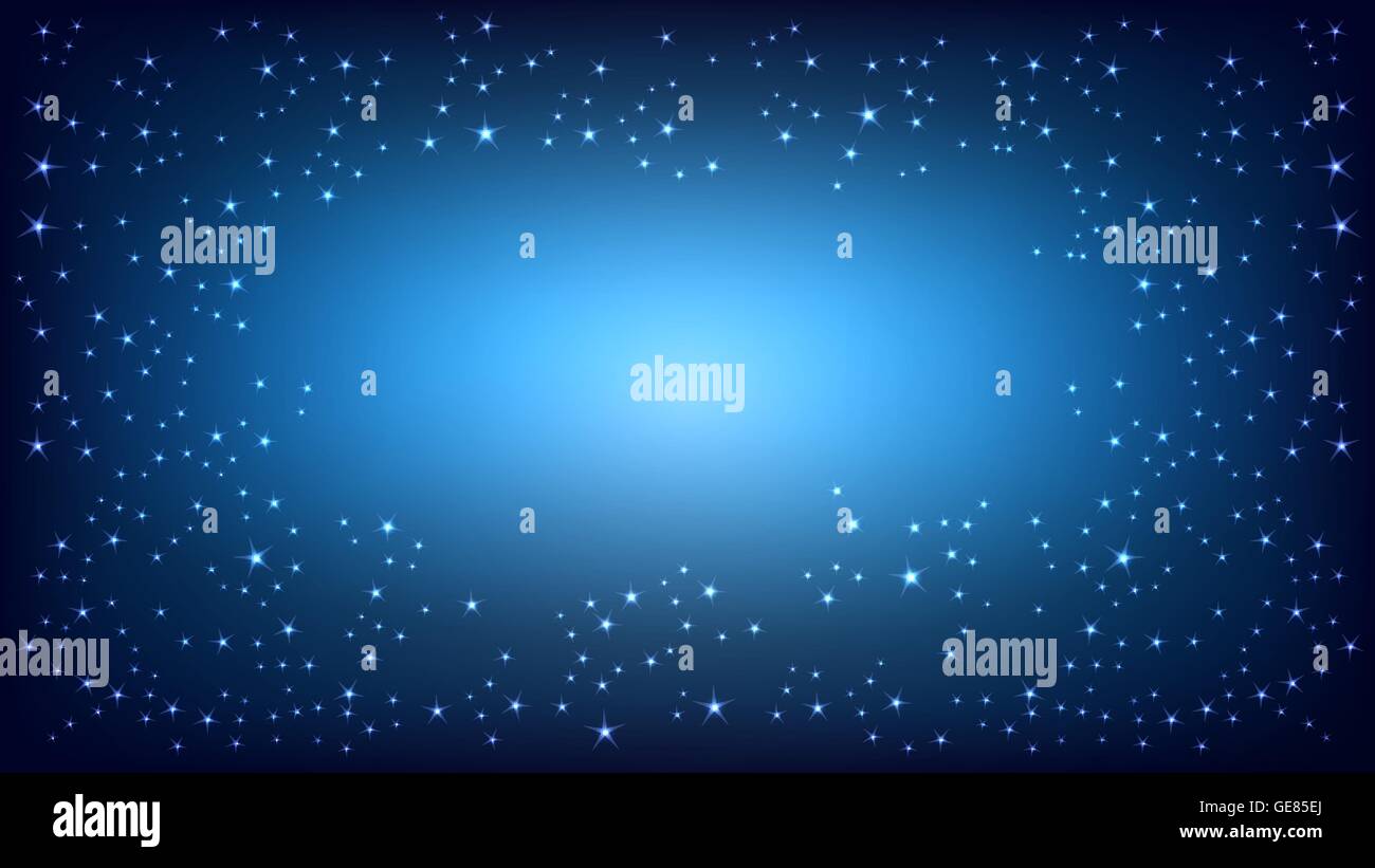 Blue space background. Vector illustration Stock Vector Image & Art - Alamy