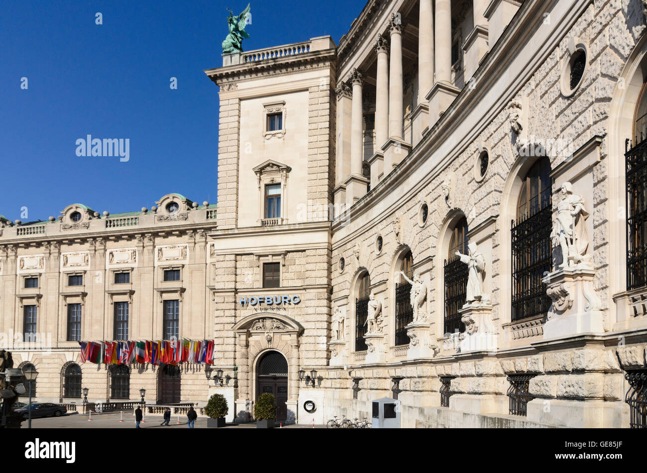 Wien, Vienna: Neue Burg of Hofburg with premises of OSCE ( OSCE ), Austria, Wien, 01. Stock Photo