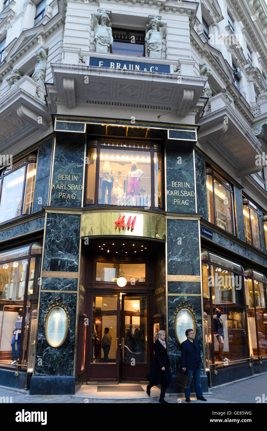 Wien, Vienna: store of H&M at Graben, Austria, Wien, 01. Stock Photo