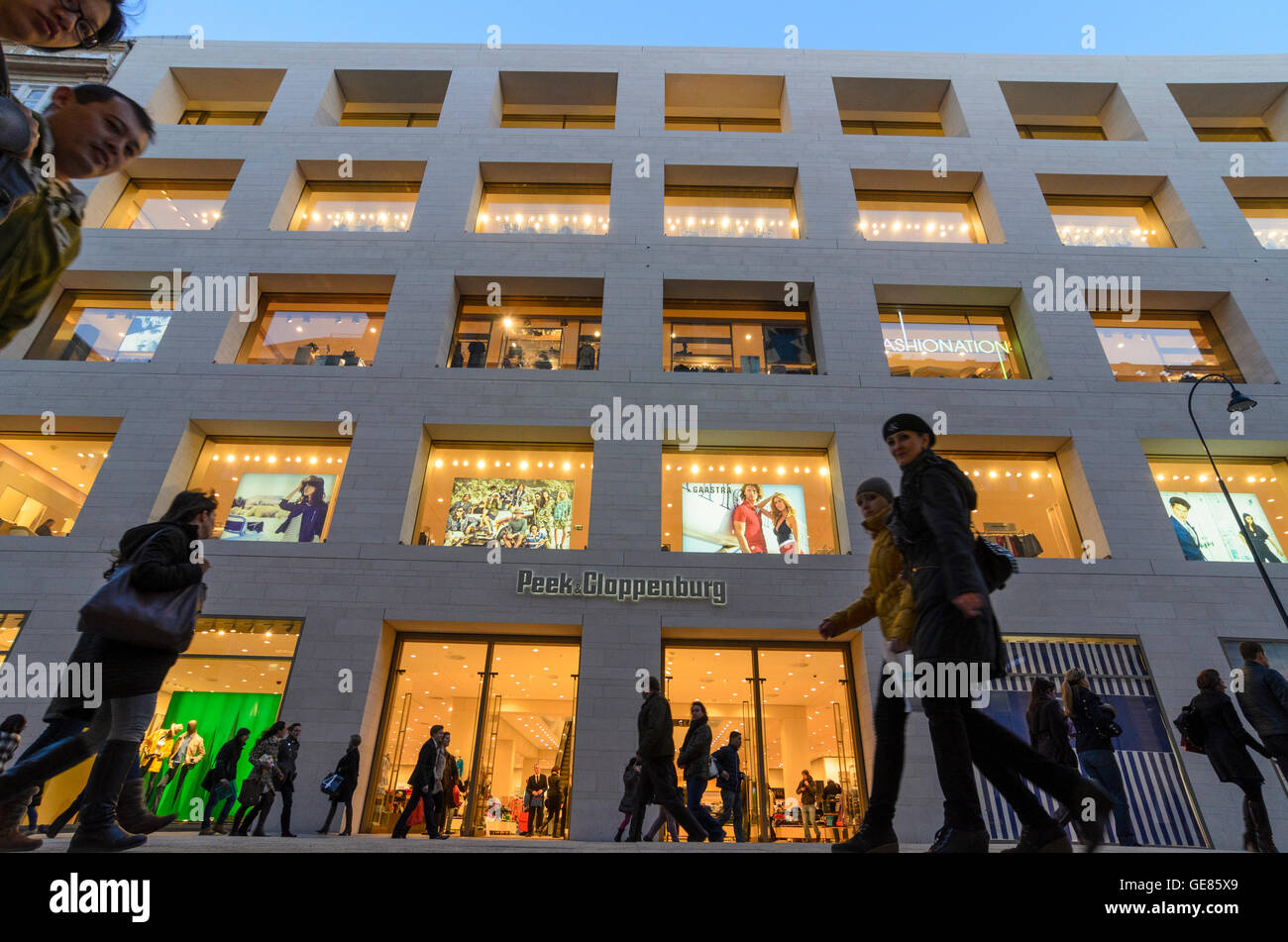 Wien, Vienna Department store Peek & Cloppenburg on Kärntner Straße