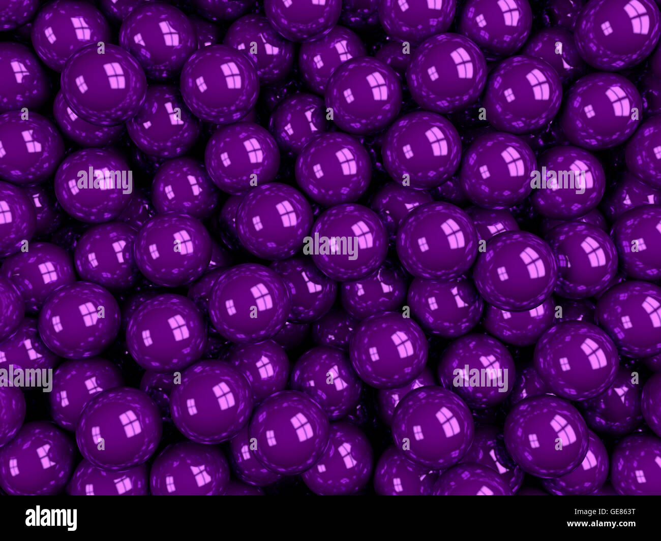 3d render glossy abstract balls background Stock Photo - Alamy