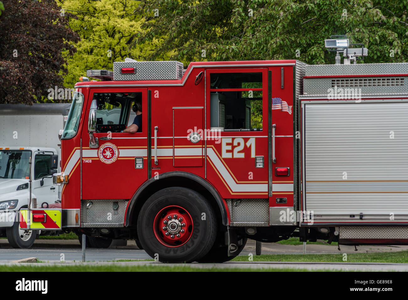 South Minneapolis Fire Truck Stock Photo